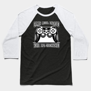 nerd game mode disconnect from social life Baseball T-Shirt